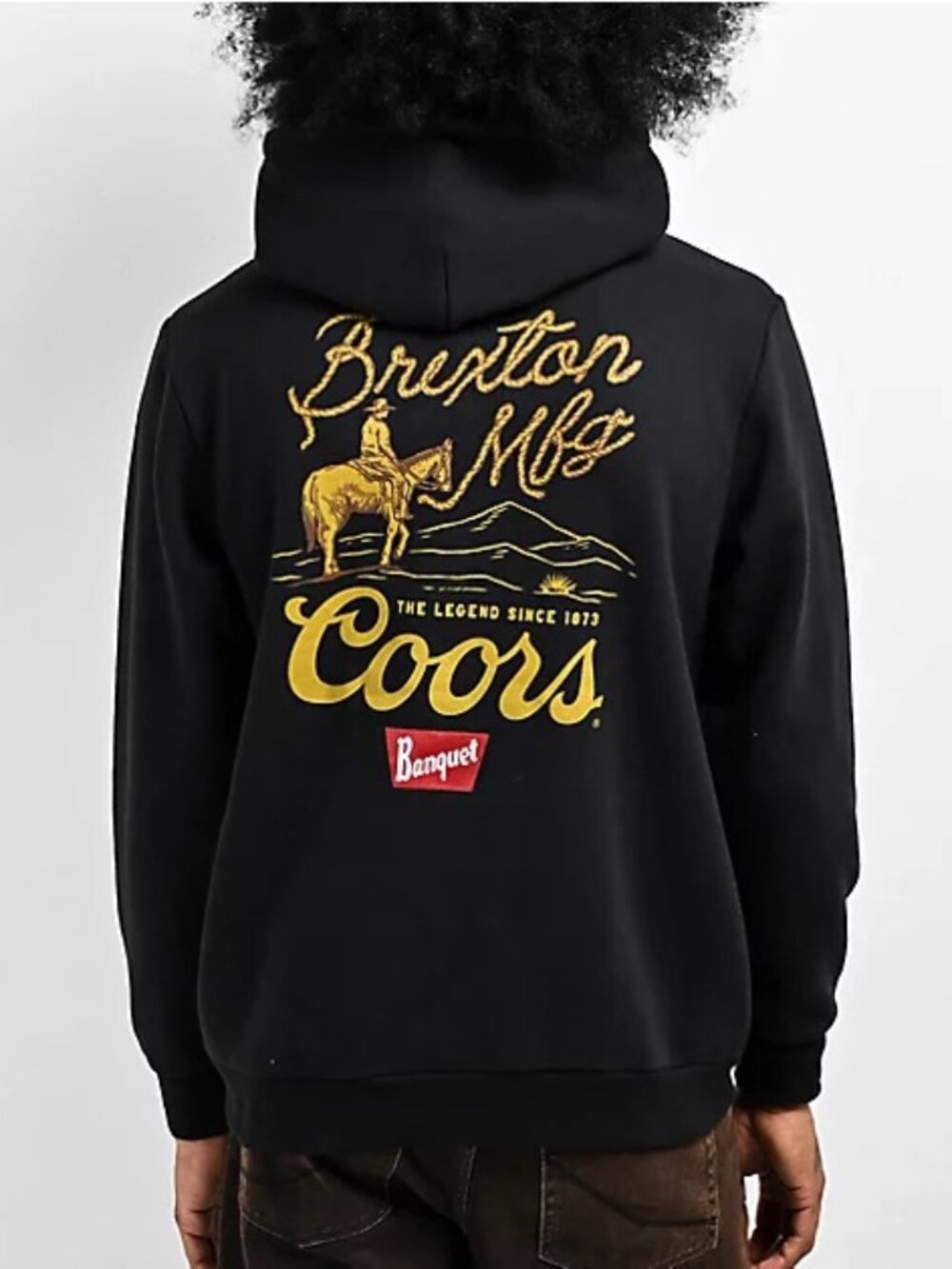 Brixton x Coors Legend Fleece Hoodie Black XL